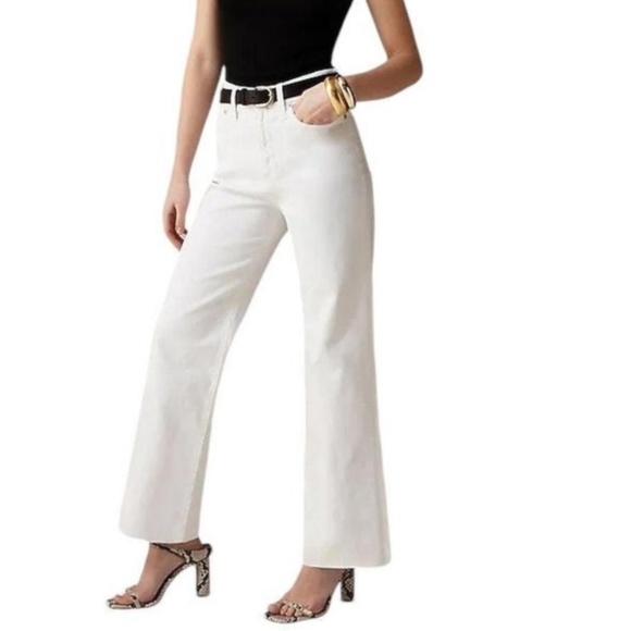 J crew Denim - NWT J.Crew Slim wide-leg jean in white wash SZ 28